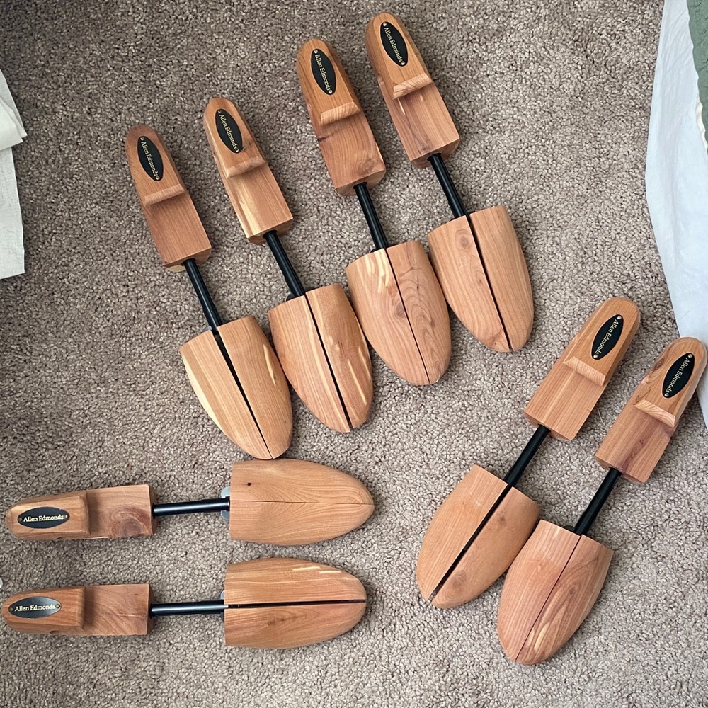 Men’s- Cedar shoe storage set of 8 (4 pairs of shoes)